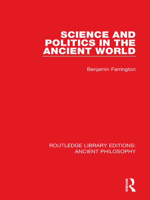 cover image of Science and Politics in the Ancient World
